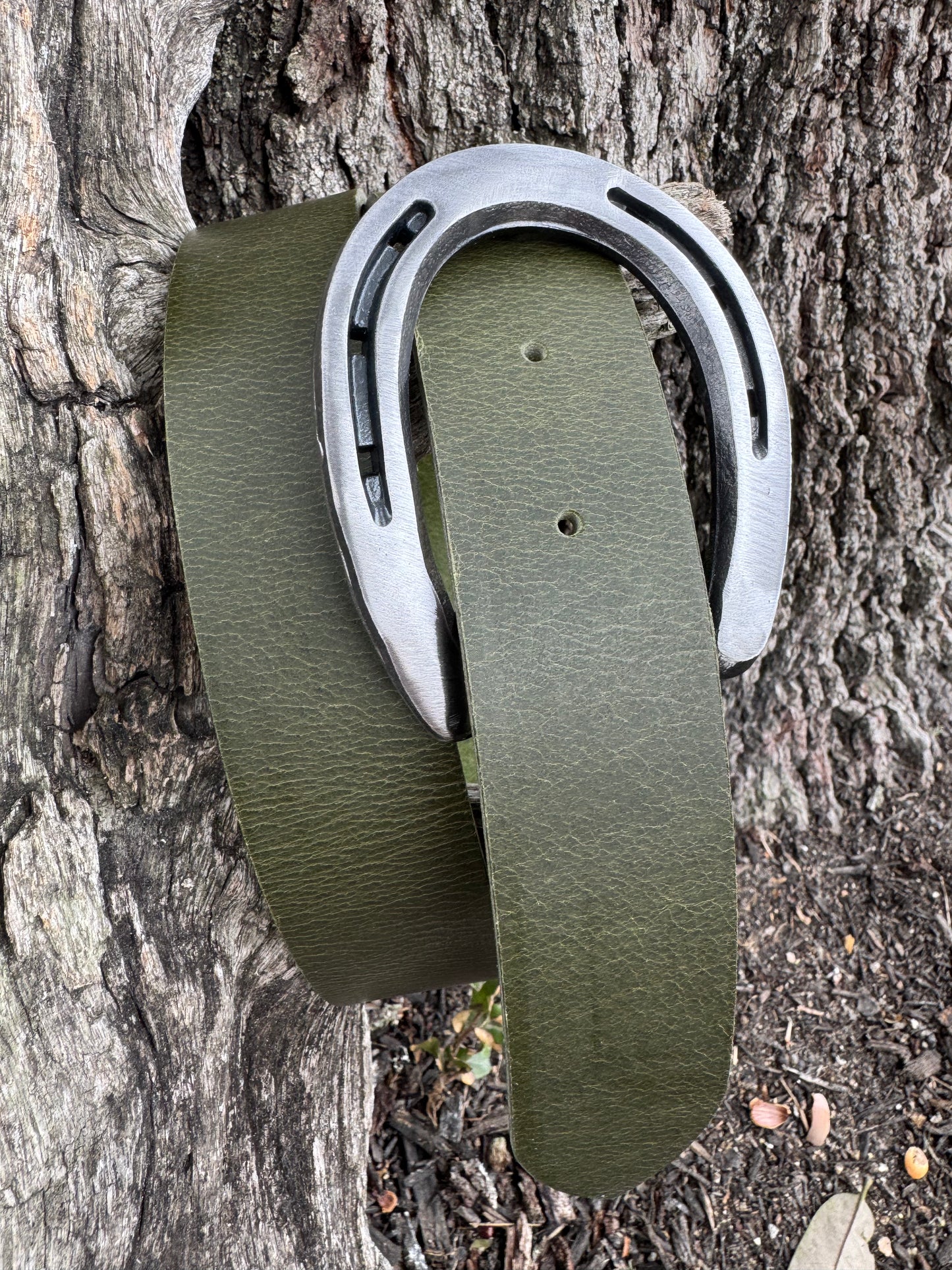 Olive Water Buffalo Belt