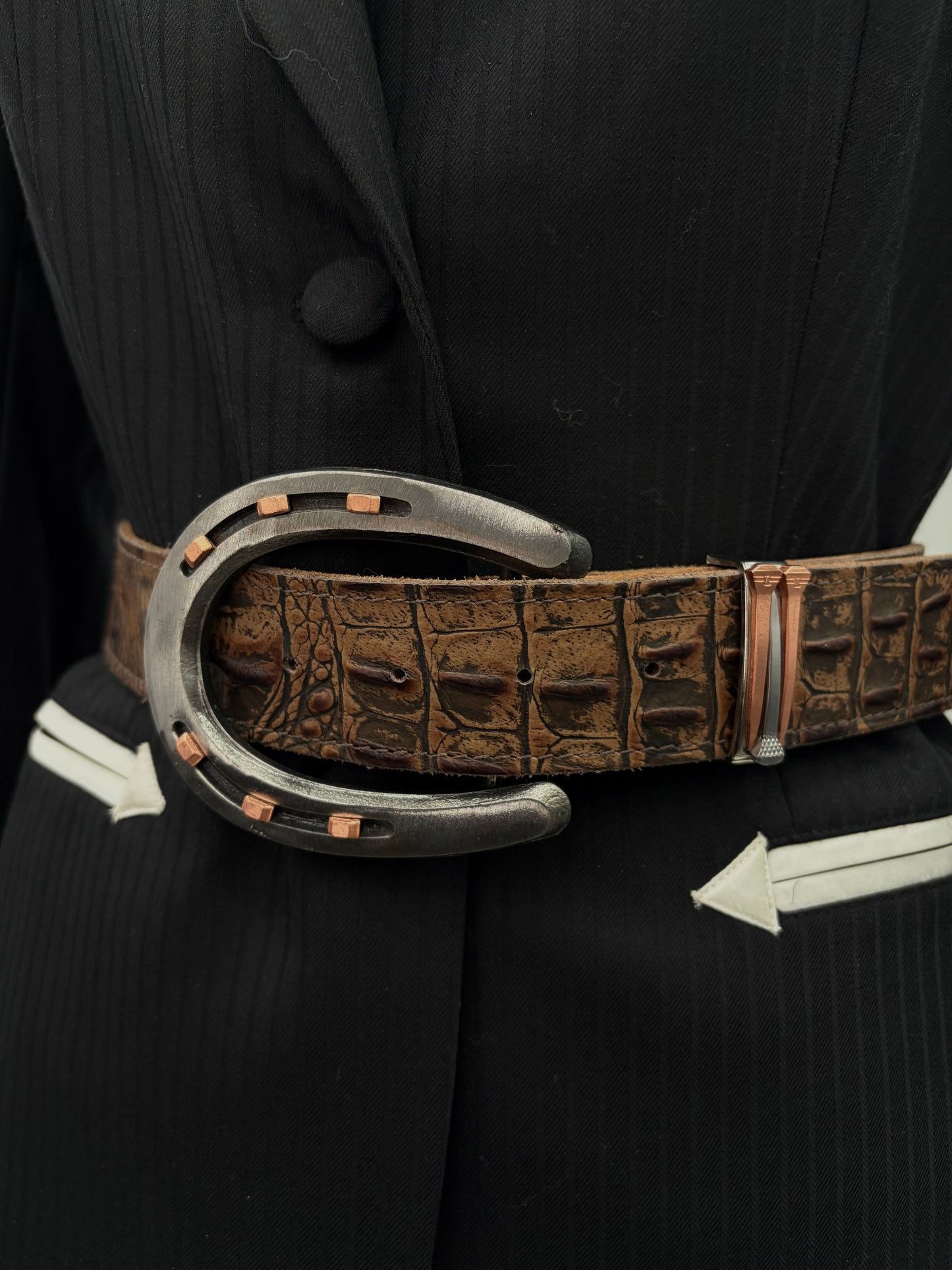 Horse Shoe Nail Belt Keeper
