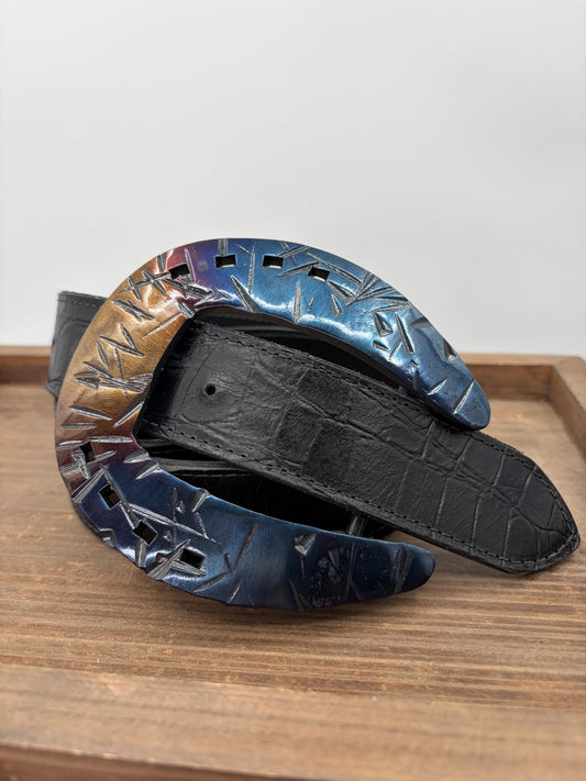 Square Toed Shoe- Prism Distressed