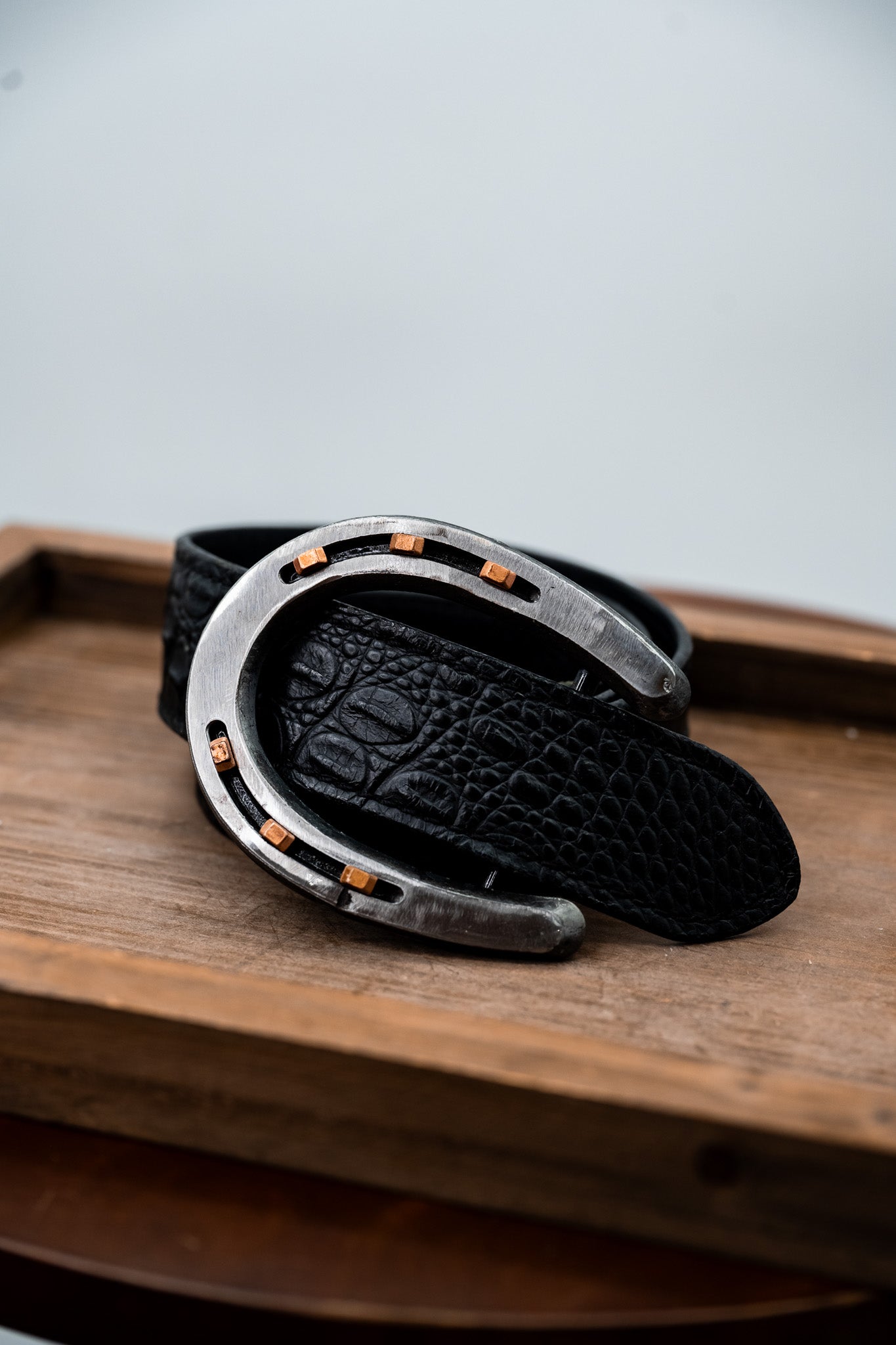 Pony Shoe- Polished Silver with Copper Nails