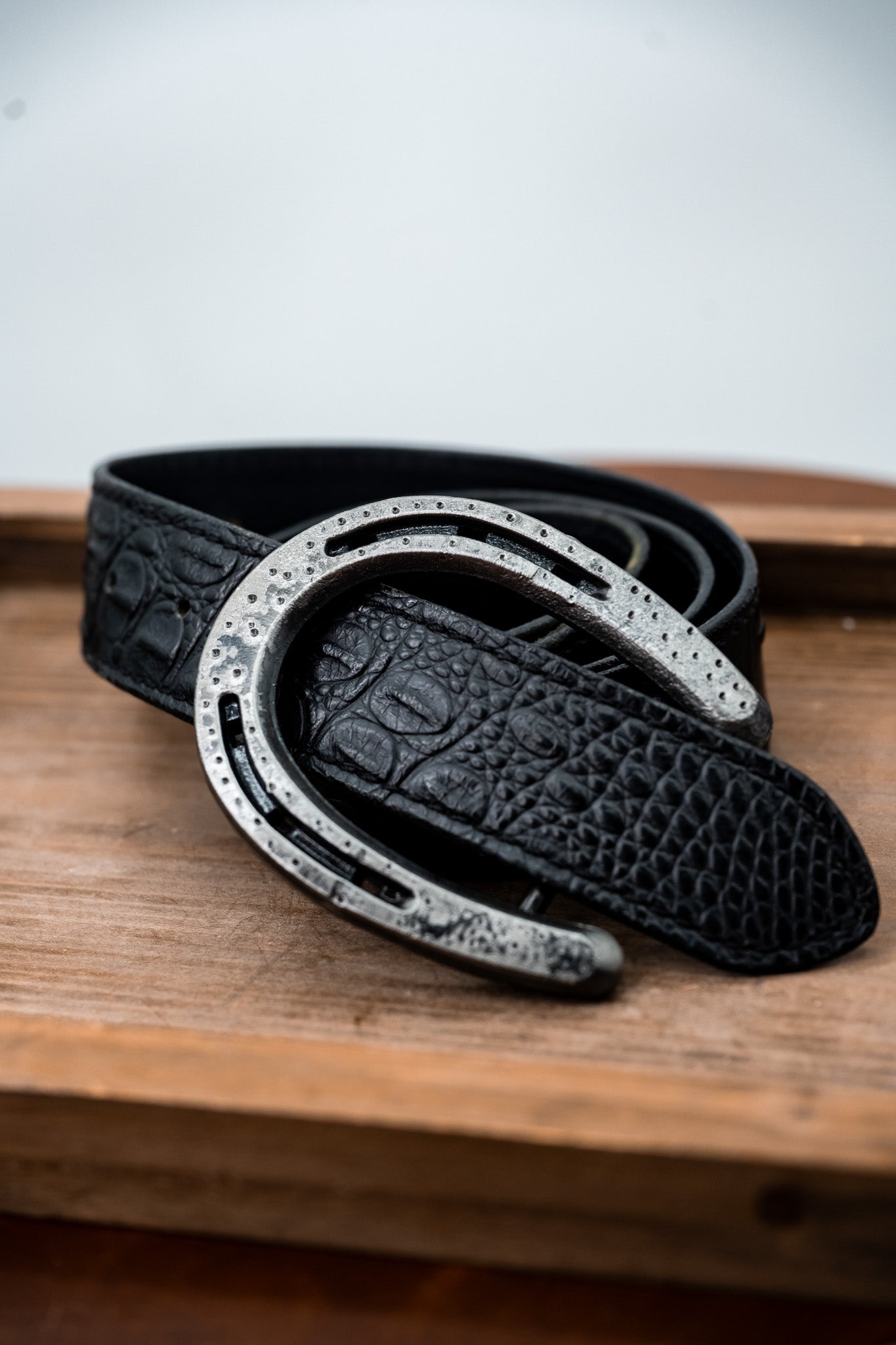 Pony Shoe- Rustic Silver Dimpled