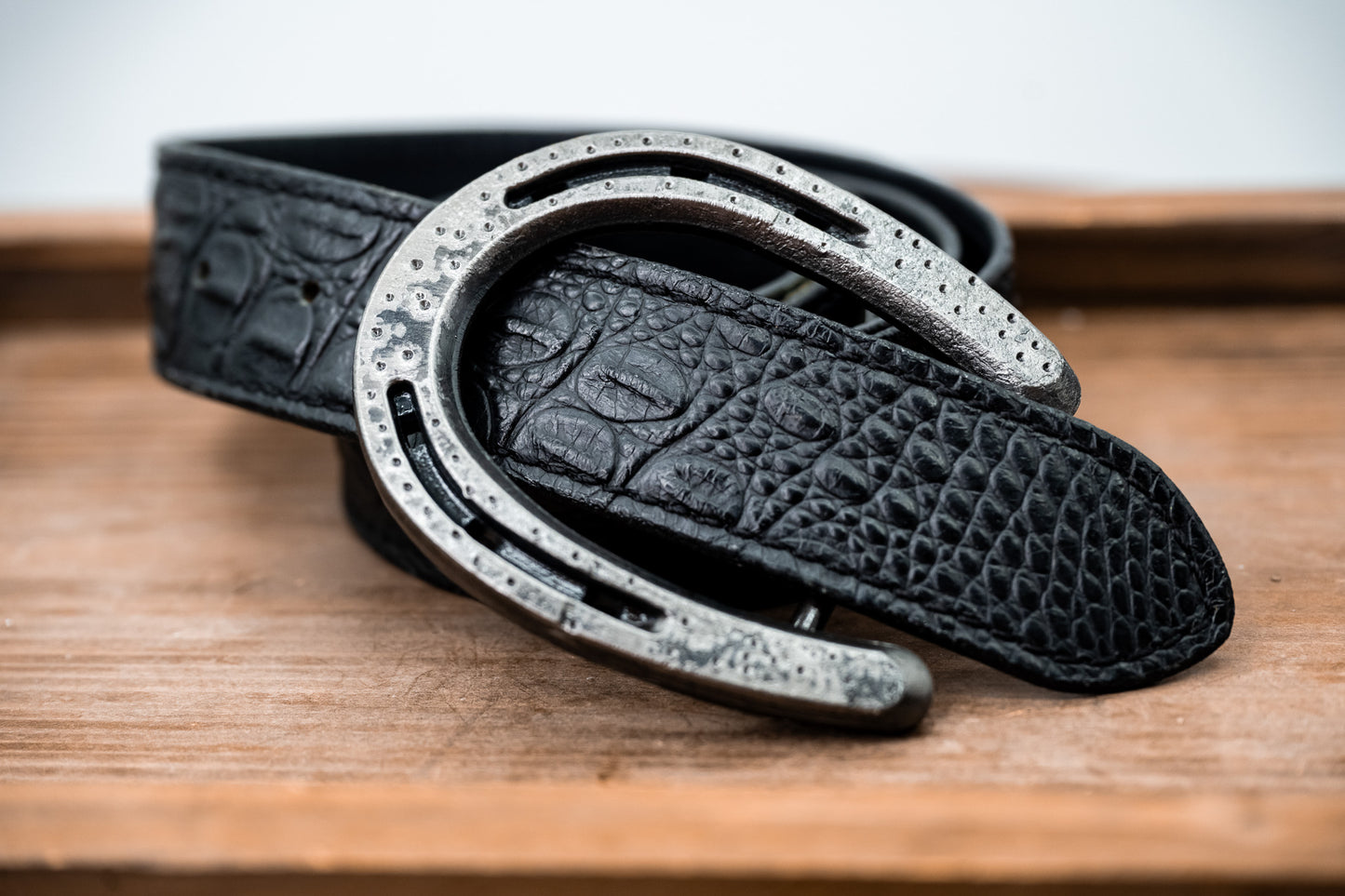 Pony Shoe- Rustic Silver Dimpled