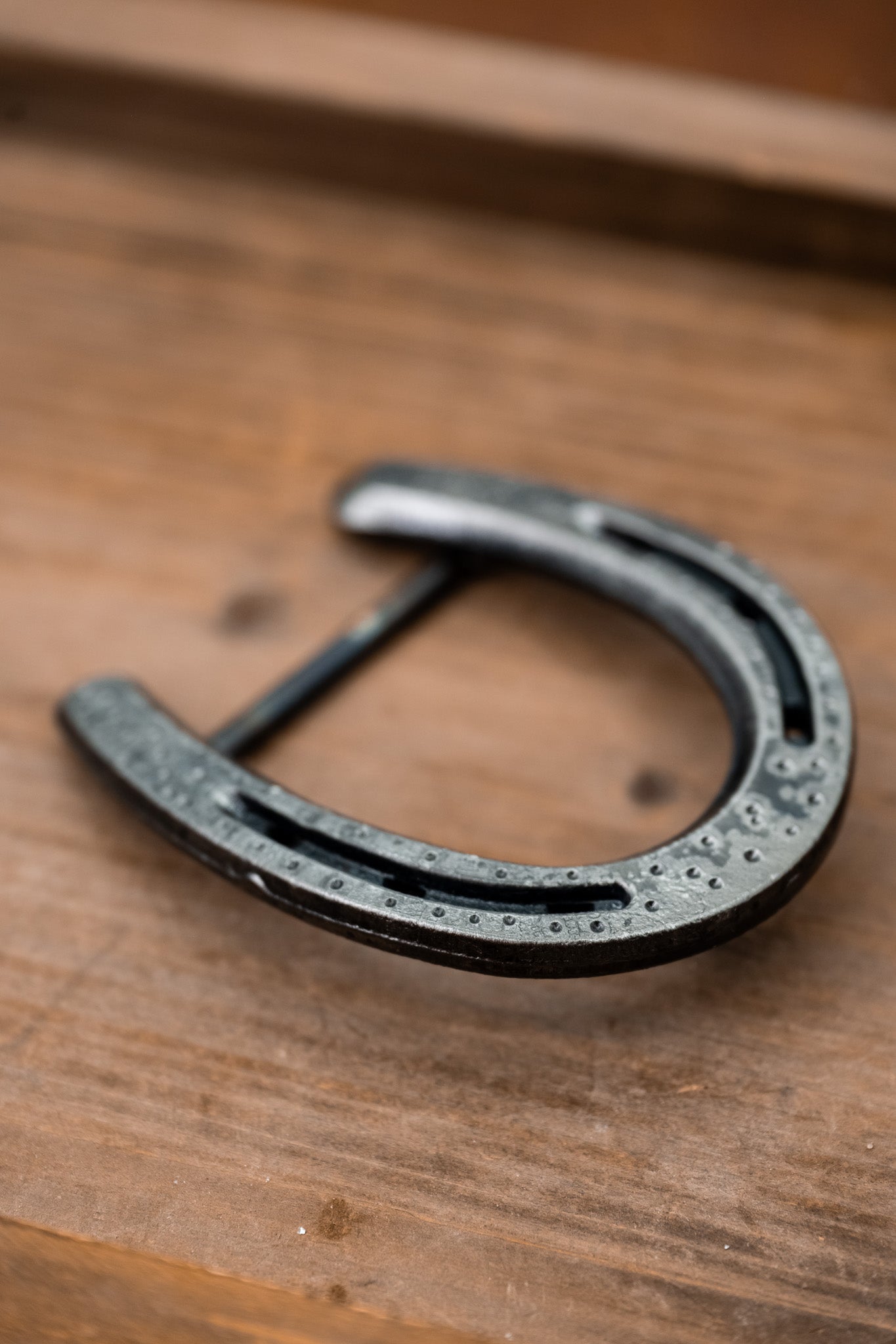 Pony Shoe- Rustic Silver Dimpled