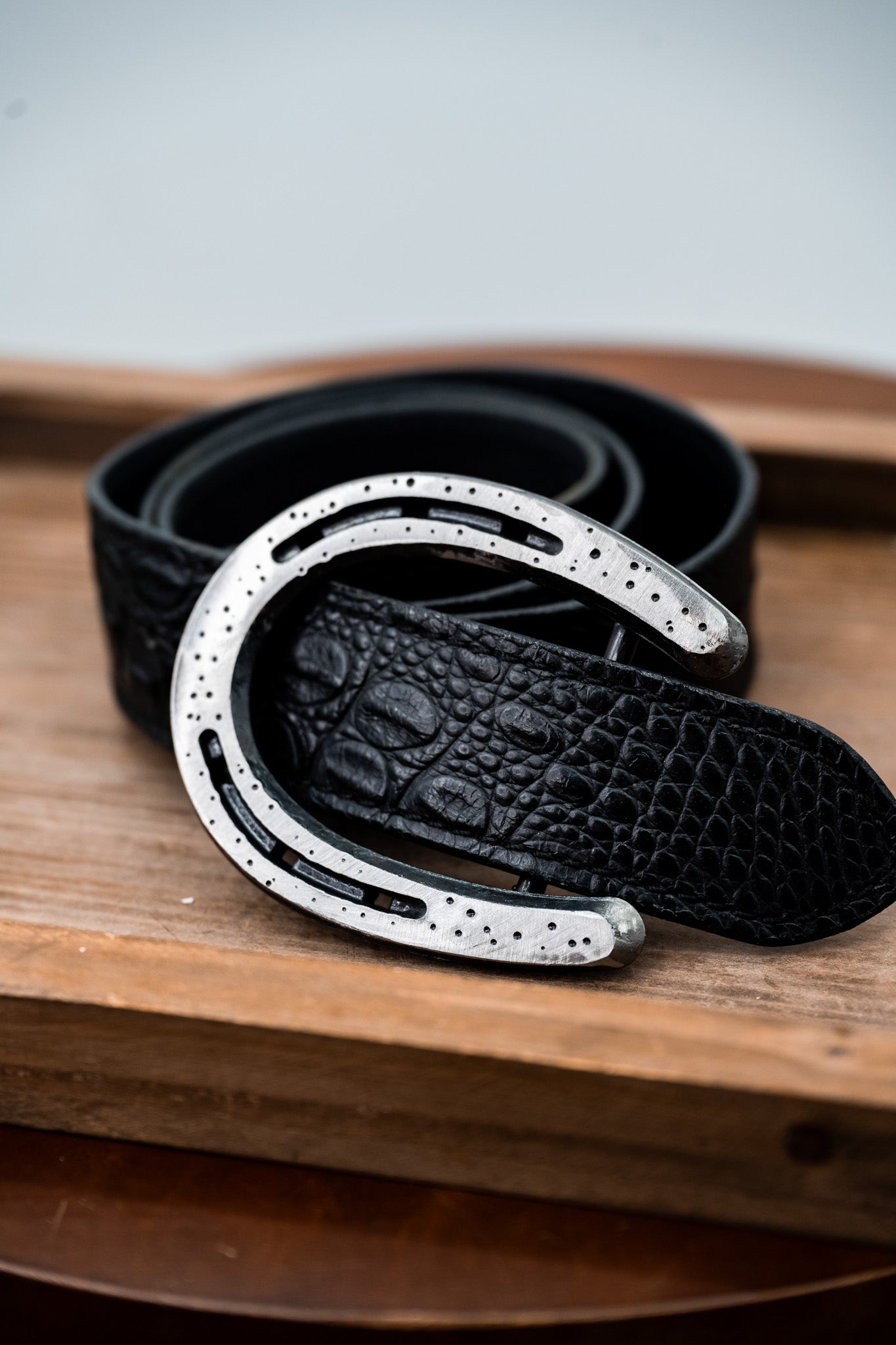 Pony Shoe-Polished Silver Dimpled