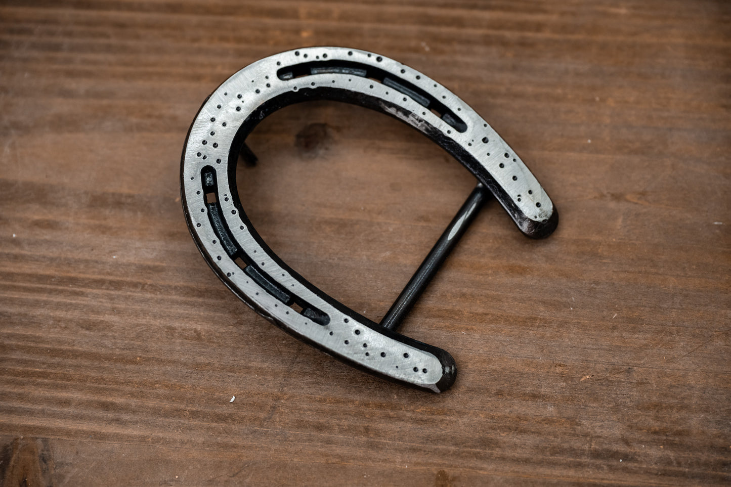 Pony Shoe-Polished Silver Dimpled