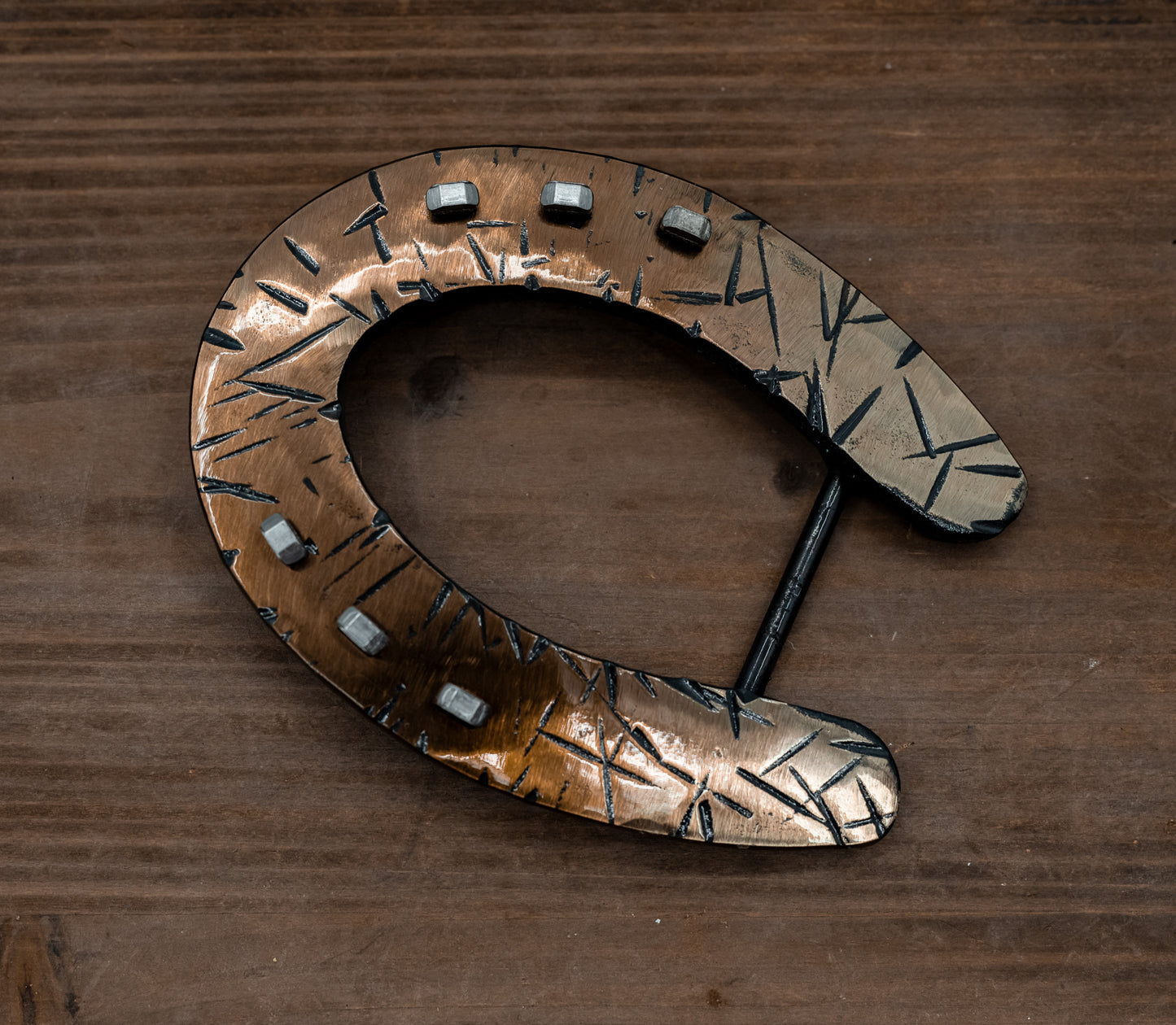 OG Gold/Bronze Distressed Slider with Silver Nails