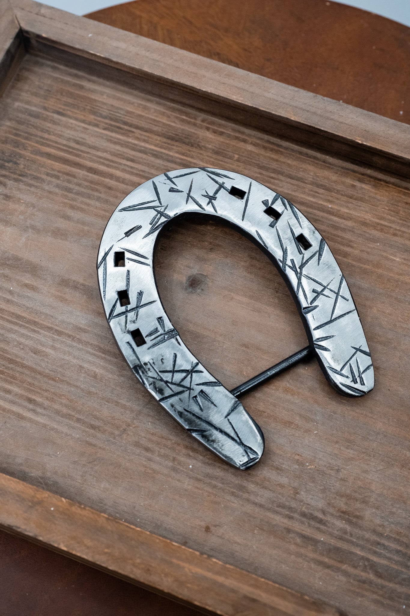 OG Polished Silver Distressed Slider