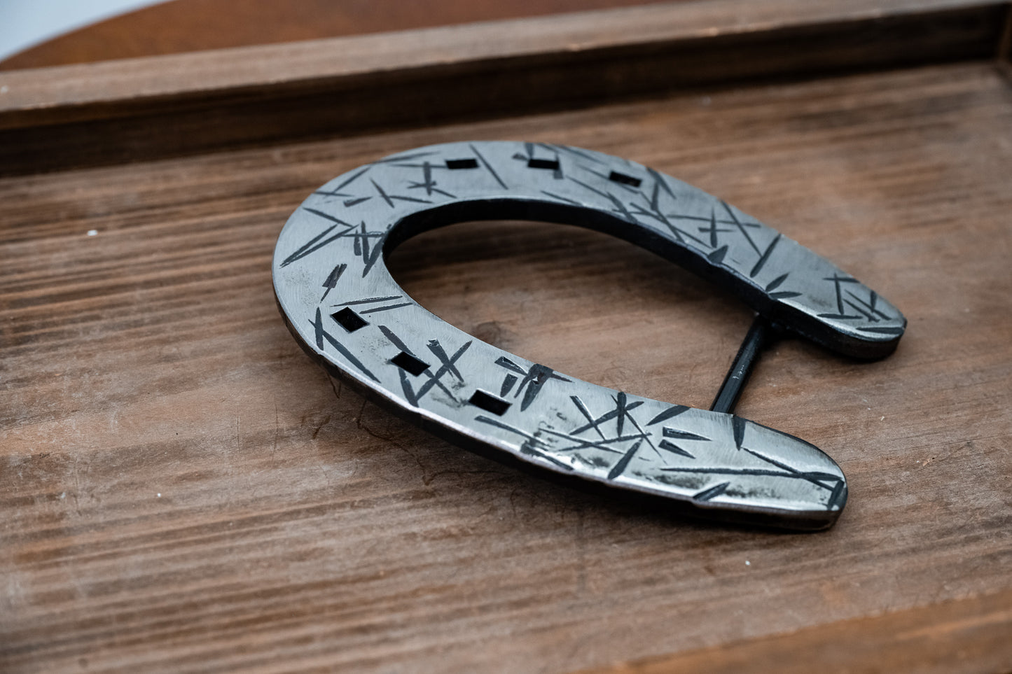 OG Polished Silver Distressed Slider