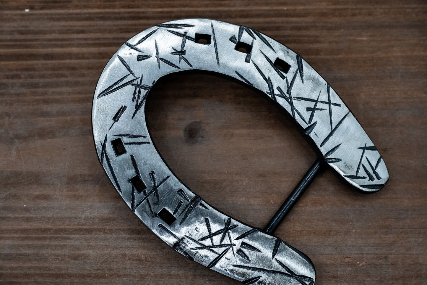 OG Polished Silver Distressed Slider