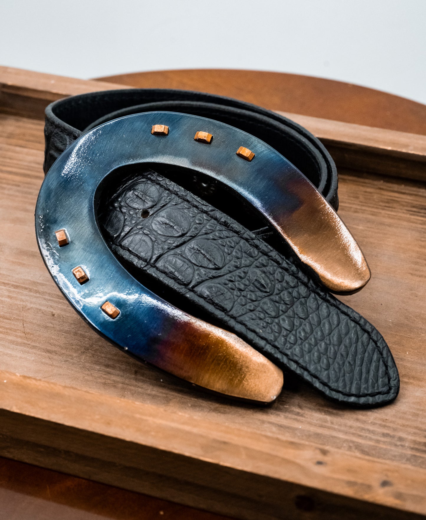 OG Blue Ombre Slider with Copper Nails