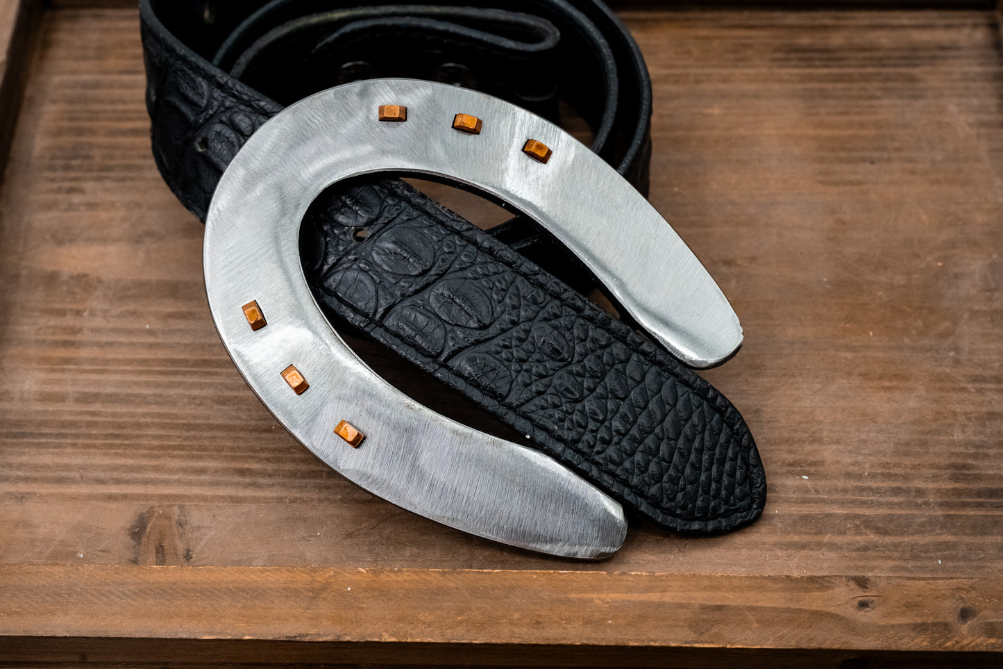 OG Polished Silver Slider with Copper Nails