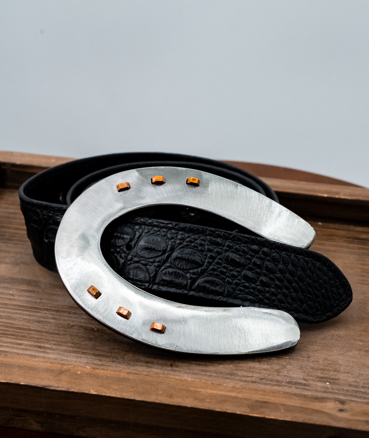 OG Polished Silver Slider with Copper Nails