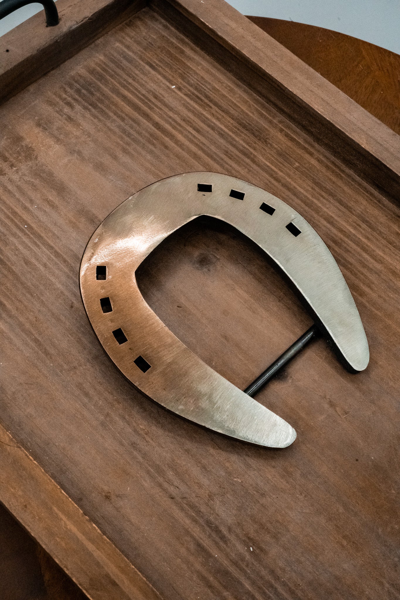 Square Toed Shoe-Gold/Bronze