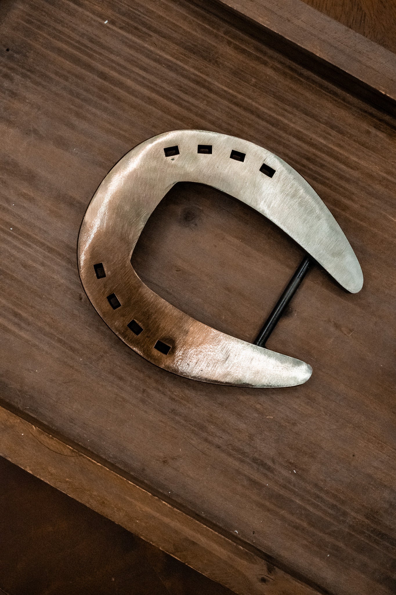 Square Toed Shoe-Gold/Bronze