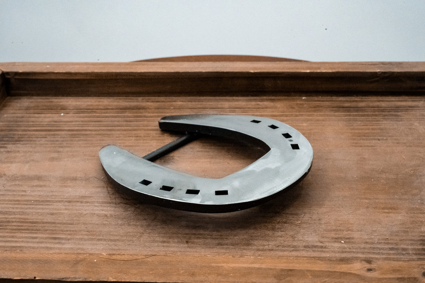 Squared Toed Shoe Polished Silver