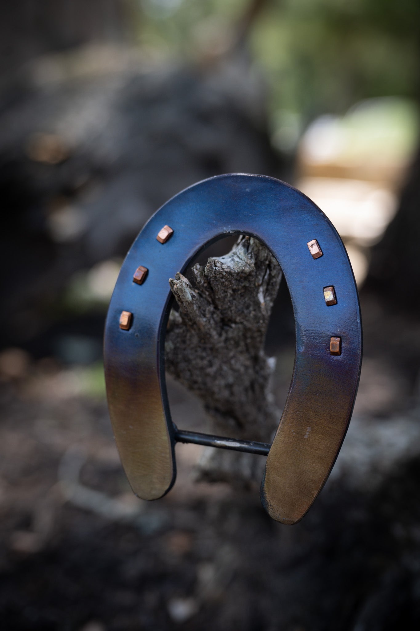 OG Blue Ombre Slider with Copper Nails