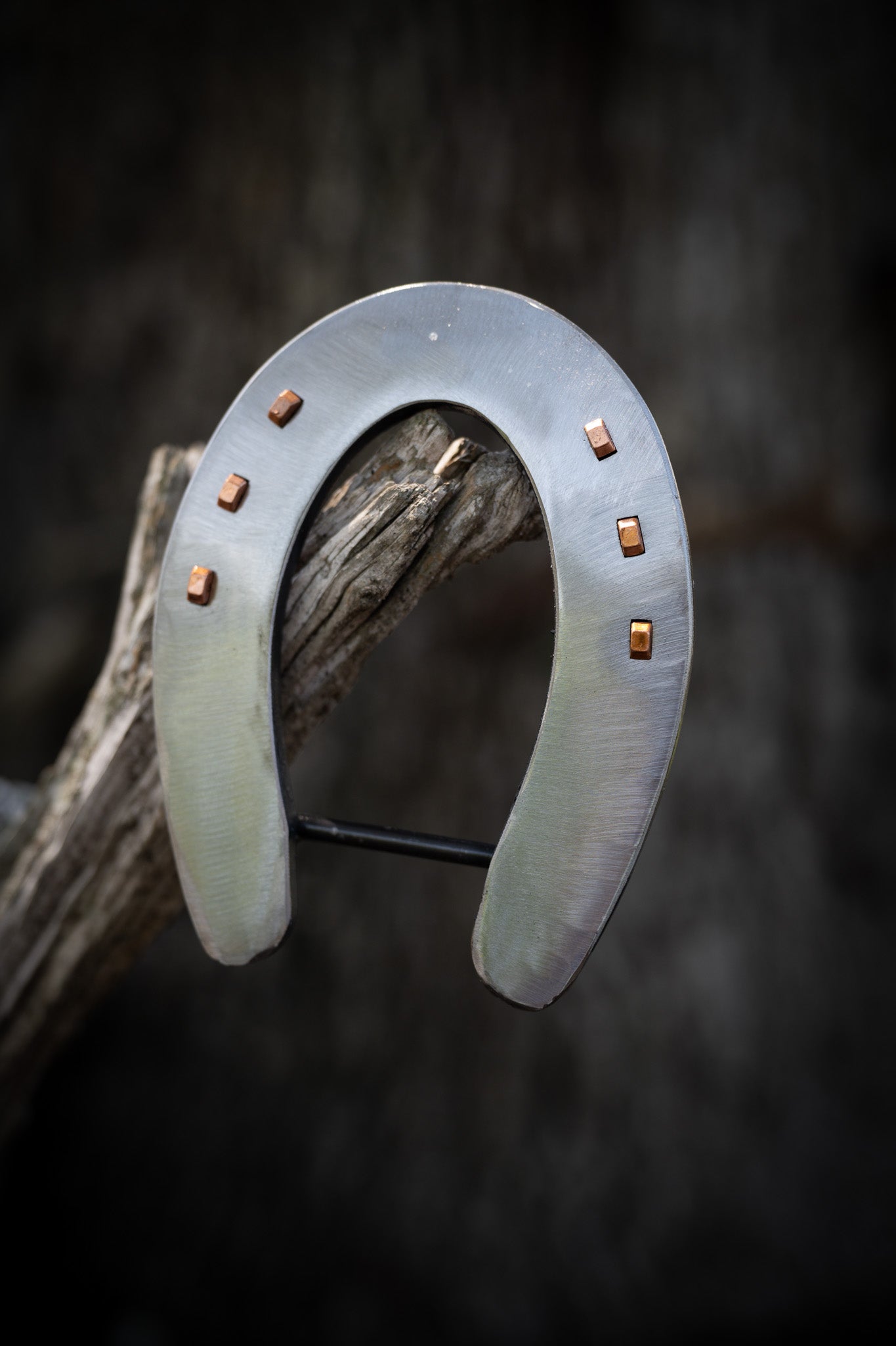 OG Polished Silver Slider with Copper Nails