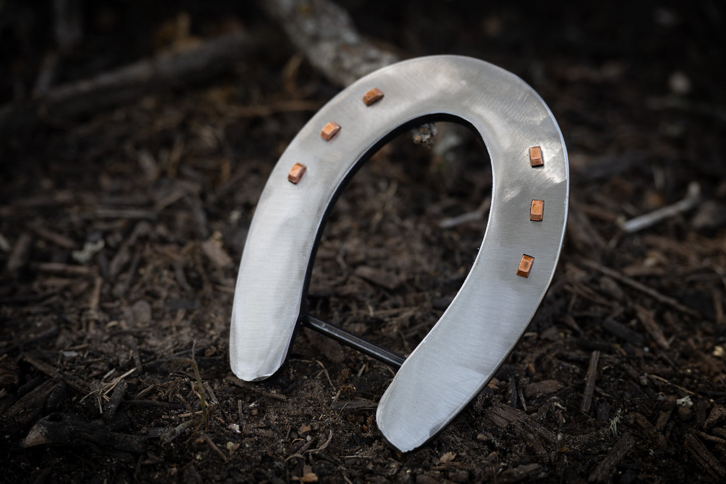 OG Polished Silver Slider with Copper Nails