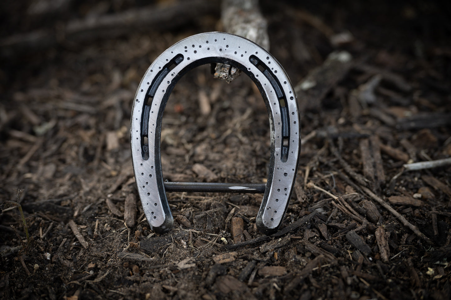 Pony Shoe-Polished Silver Dimpled