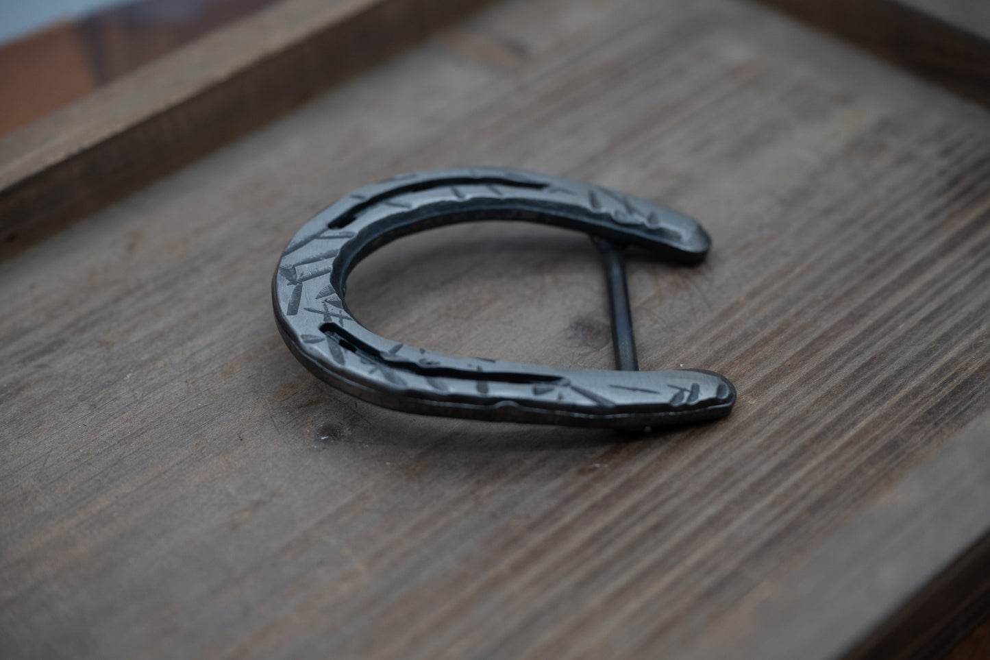 Silver Distressed Pony Shoe