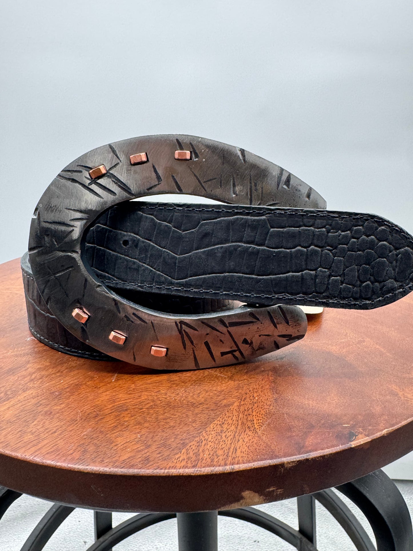 OG Silver Distressed with Copper Nails